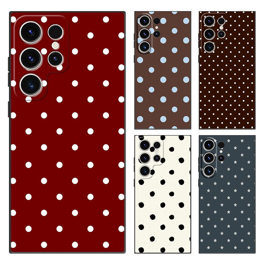 Tablet And Accessories Case - Casing Penutup Ponsel Funda Polkadot Retro