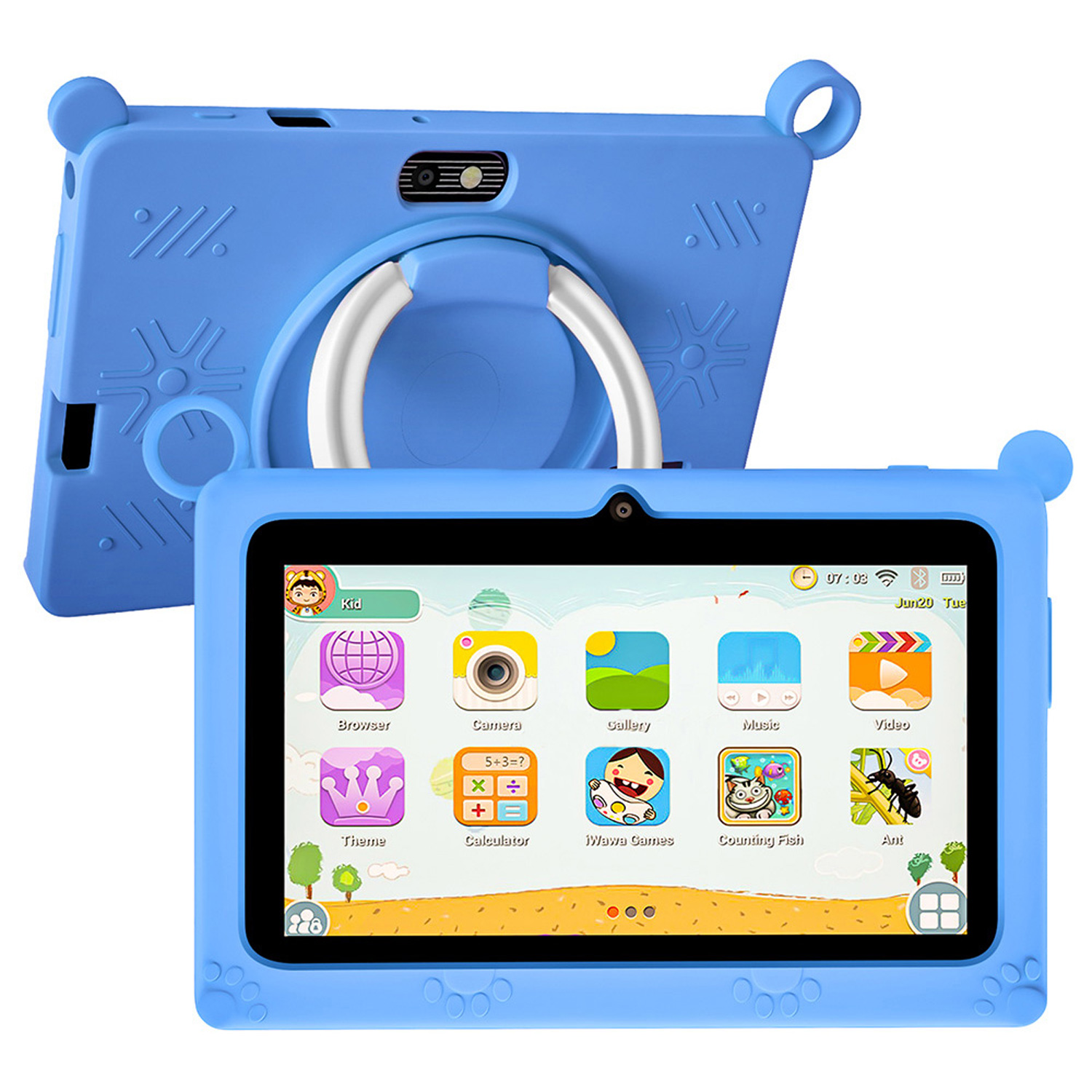 Kids Tablet With Accessories - Tablet Anak 5G Baru 7 Inci
