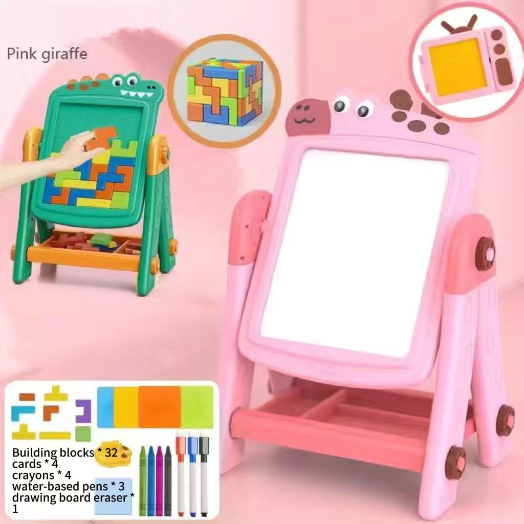 Kids Tablet With Accessories - Meja gambar dua sisi anak-anak, papan