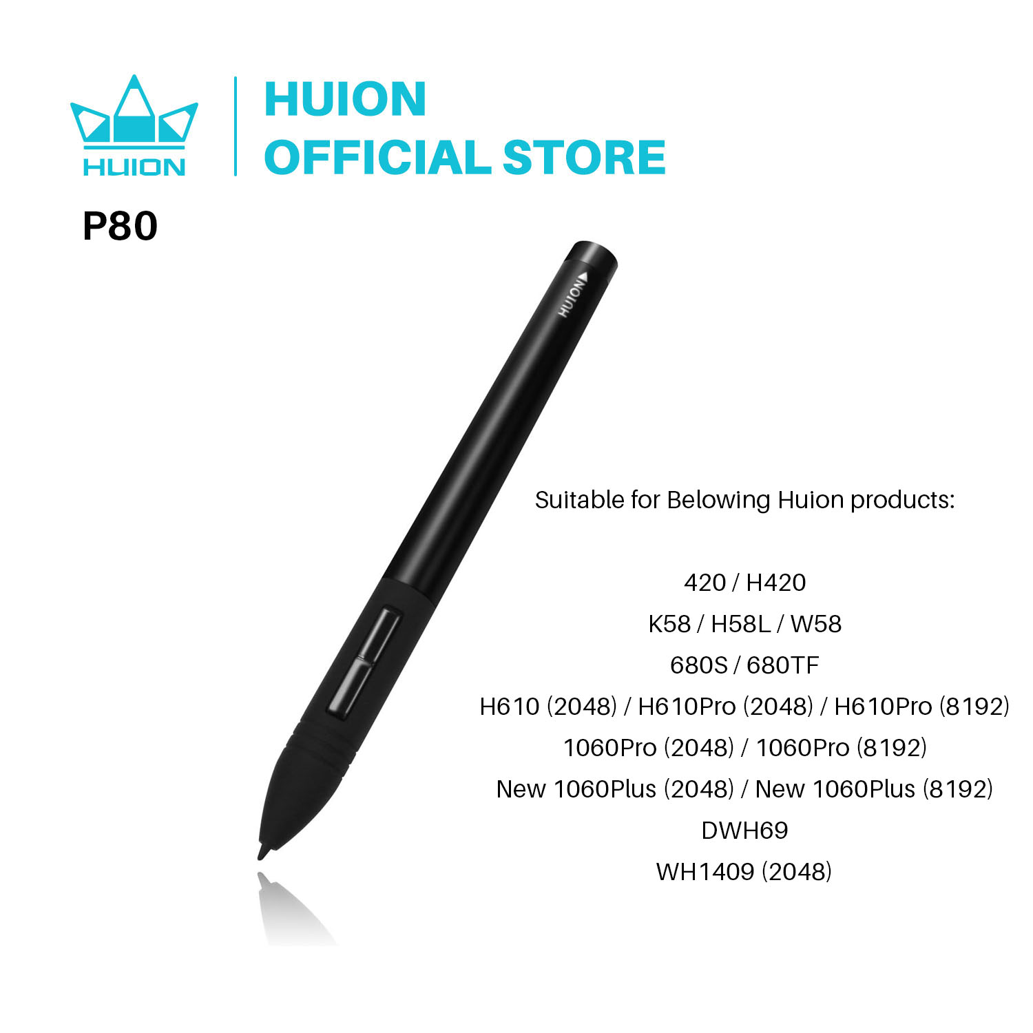 Huion Tablet Accessories - HUION PEN80 Pena Tablet Grafis Pena