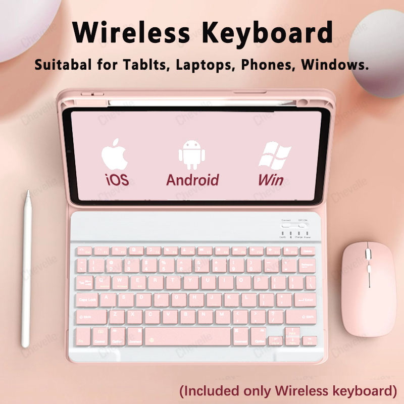 Best Tablet Accessories - Keyboard Kompatibel dengan Bluetooth Nirkabel untuk