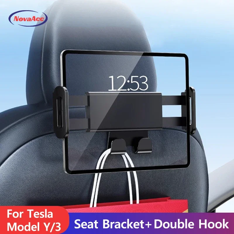 Tablet Car Mount - Penyangga Sandaran Kepala Mobil untuk Tesla