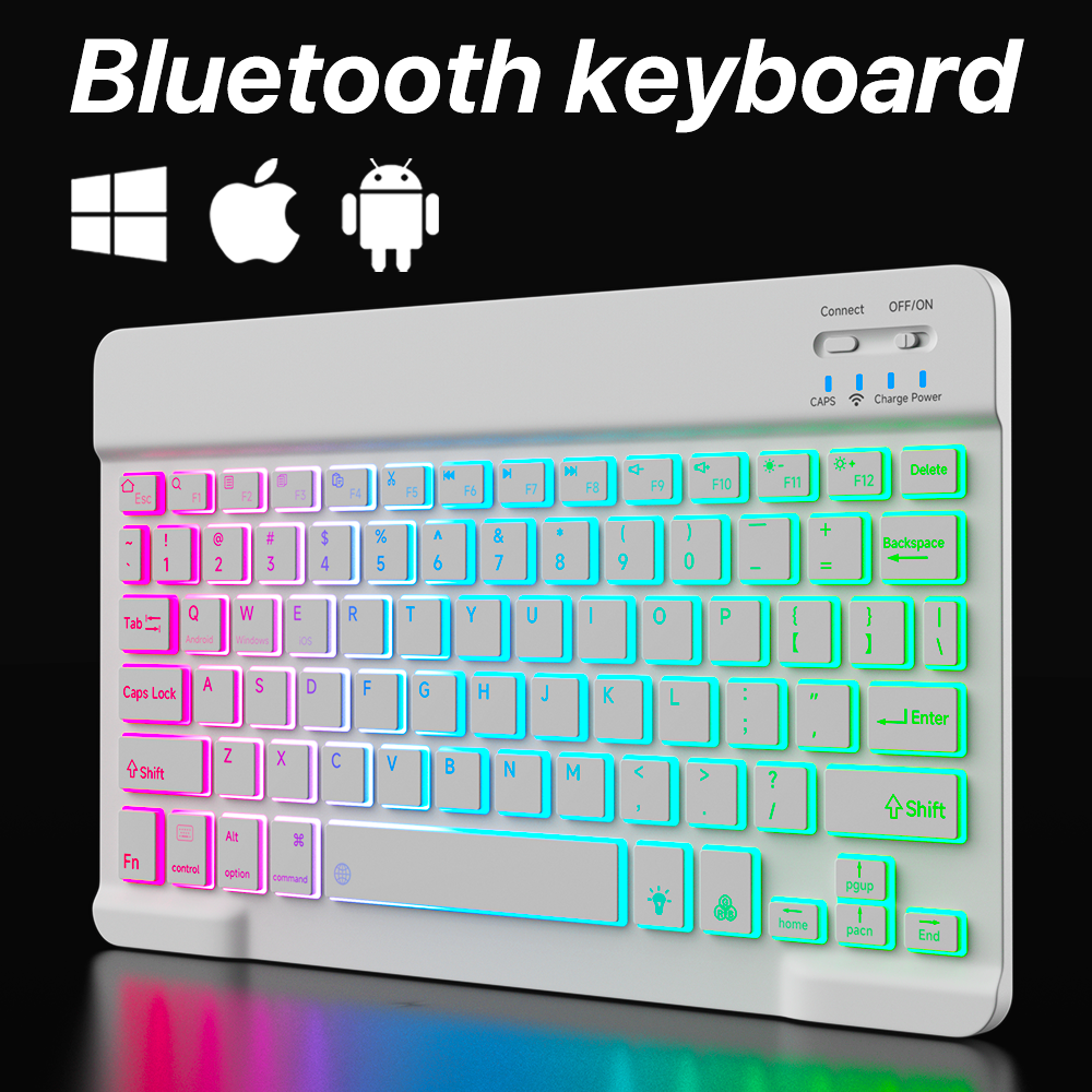 Best Tablet Accessories - Papan ketik dan Mouse Bluetooth, lampu