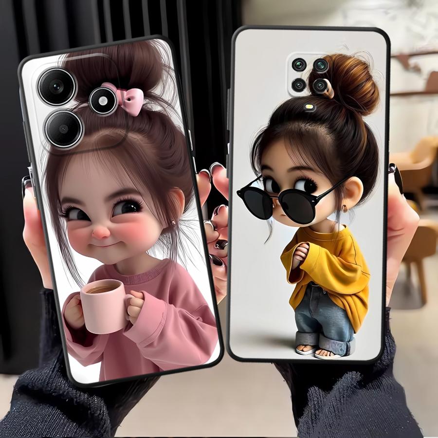 Tablet And Accessories Case - Casing Ponsel Funda Pola Gadis Kartun