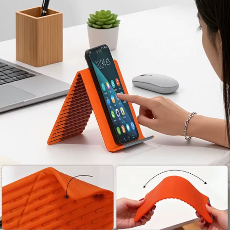 Tablet Stand Adjustable - Penyangga Ponsel Silikon Lipat Fleksibel Portabel,
