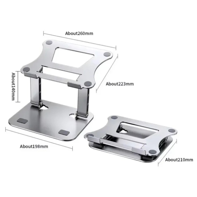 Tablet Stand Adjustable - Penyangga Tablet Aluminium untuk Meja dengan