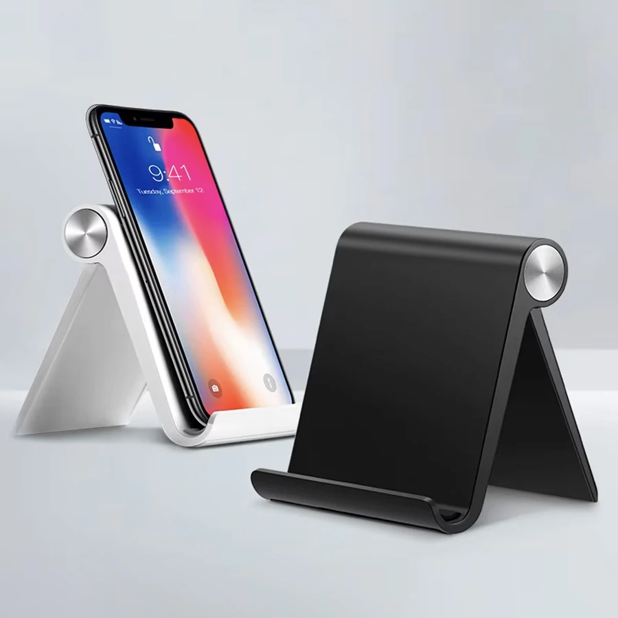 Tablet Stand Adjustable - Penyangga Ponsel Lipat untuk Meja, Dapat