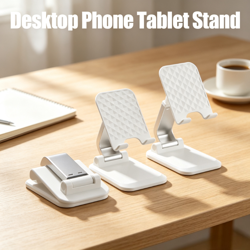 Tablet Stand Adjustable - Penyangga Ponsel & Tablet Lipat Universal,