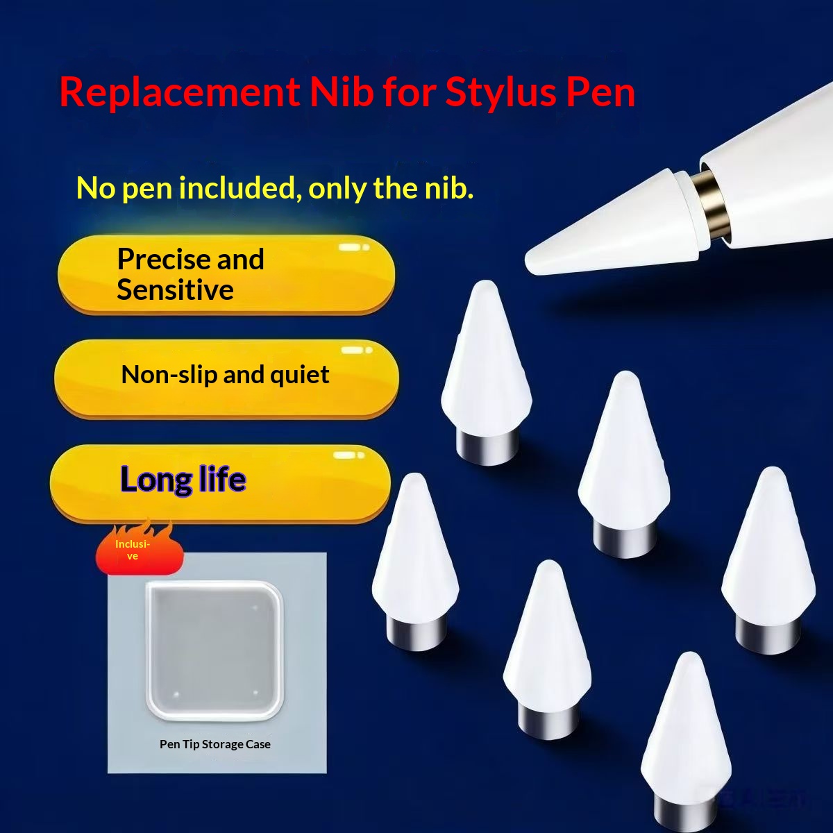 Tablet Pencil Accessories - Ujung Pena Pengganti untuk Pena Kapasitif,