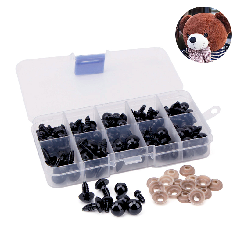 Kids Tablet With Accessories - 100 Buah 6-12Mm Plastik Hitam Mata