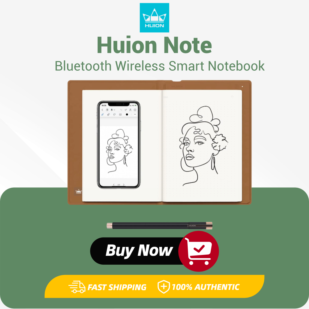 Huion Note Smart Notebook Tabl - Huion Tablet Accessories ulasan dan harga
