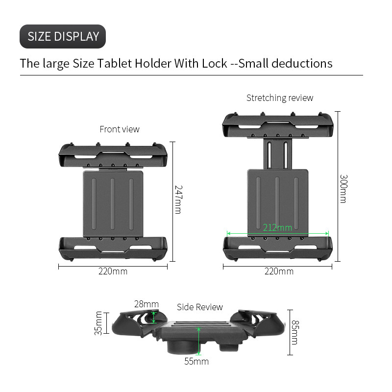 Braket Tablet PC Anti Maling U - Tablet Car Mount ulasan dan harga