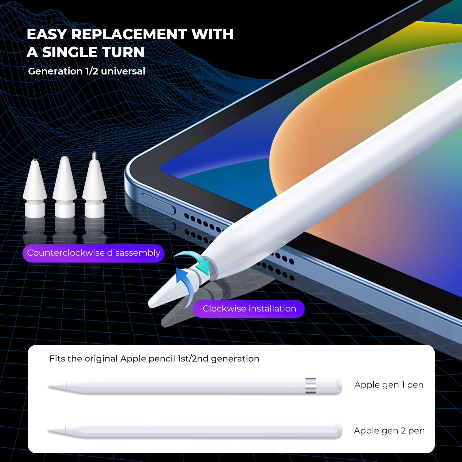 Ujung Pensil Pengganti 6/4 In  - Tablet Pencil Accessories ulasan dan harga