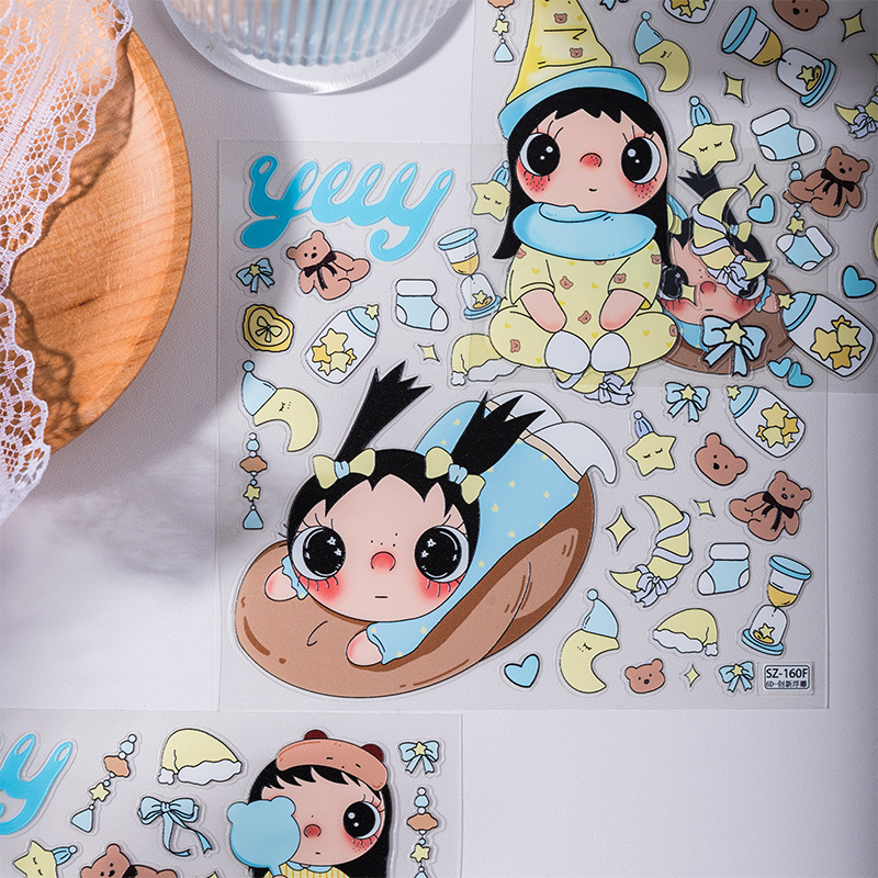 Stiker Jelly 3D Yuyu Flower Se - Tablet Accessories ulasan dan harga
