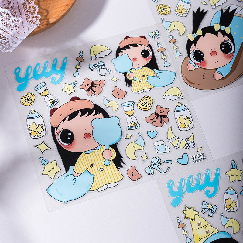 Stiker Jelly 3D Yuyu Flower Se - Tablet Accessories ulasan dan harga