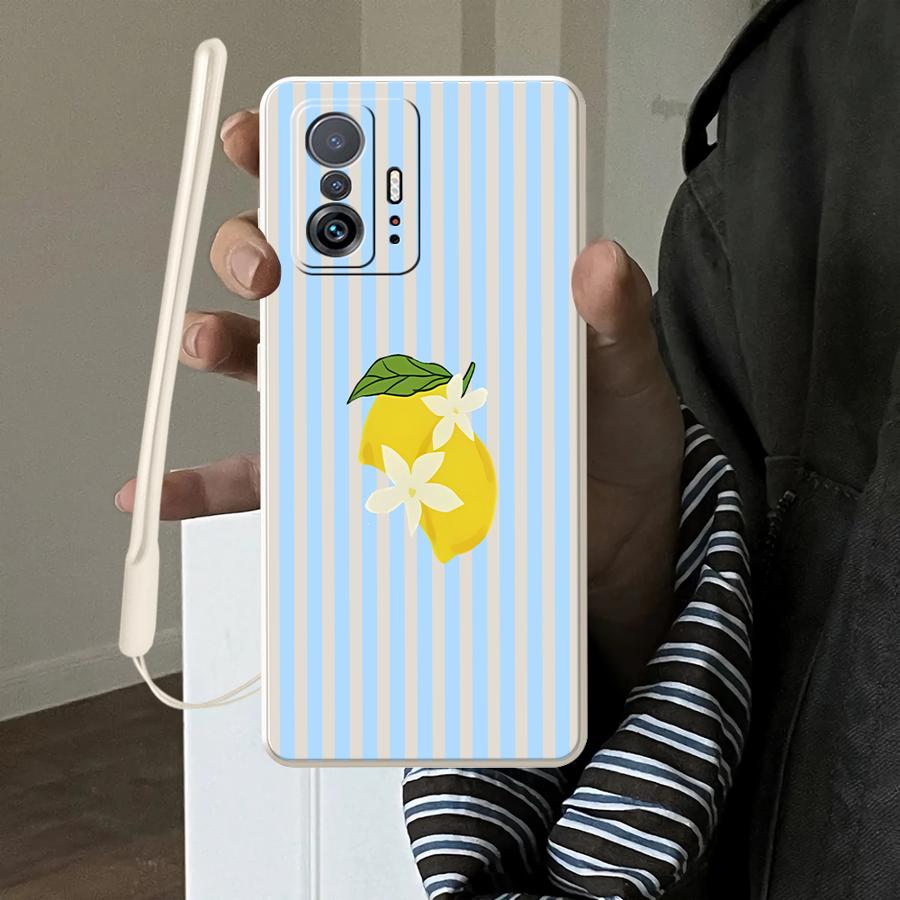 Casing Pola Garis Lemon Keren  - Tablet And Accessories Case ulasan dan harga