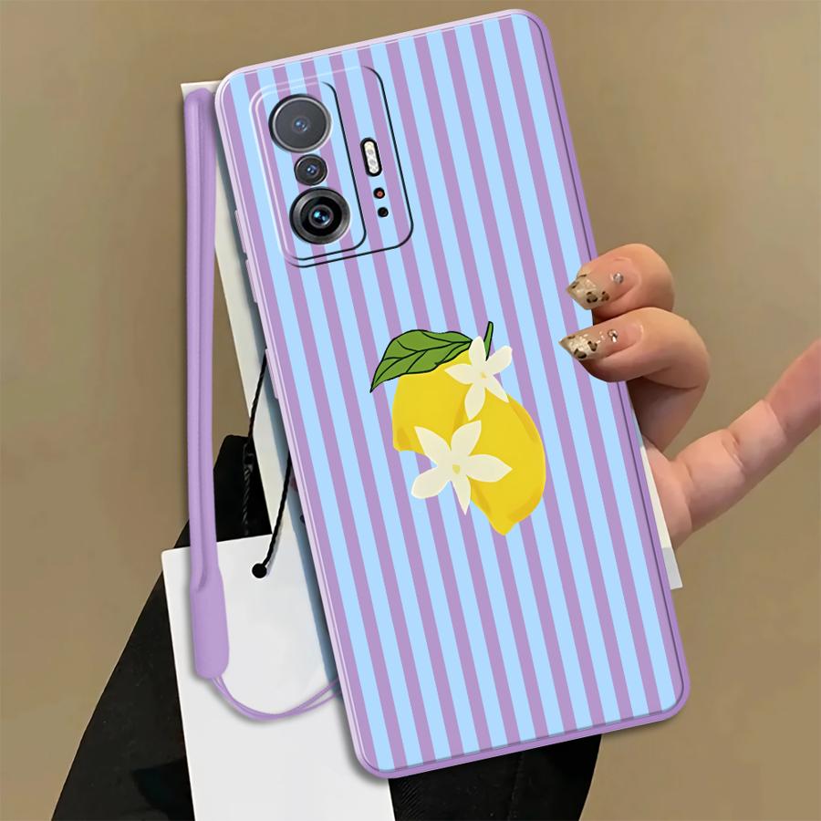 Casing Pola Garis Lemon Keren  - Tablet And Accessories Case ulasan dan harga