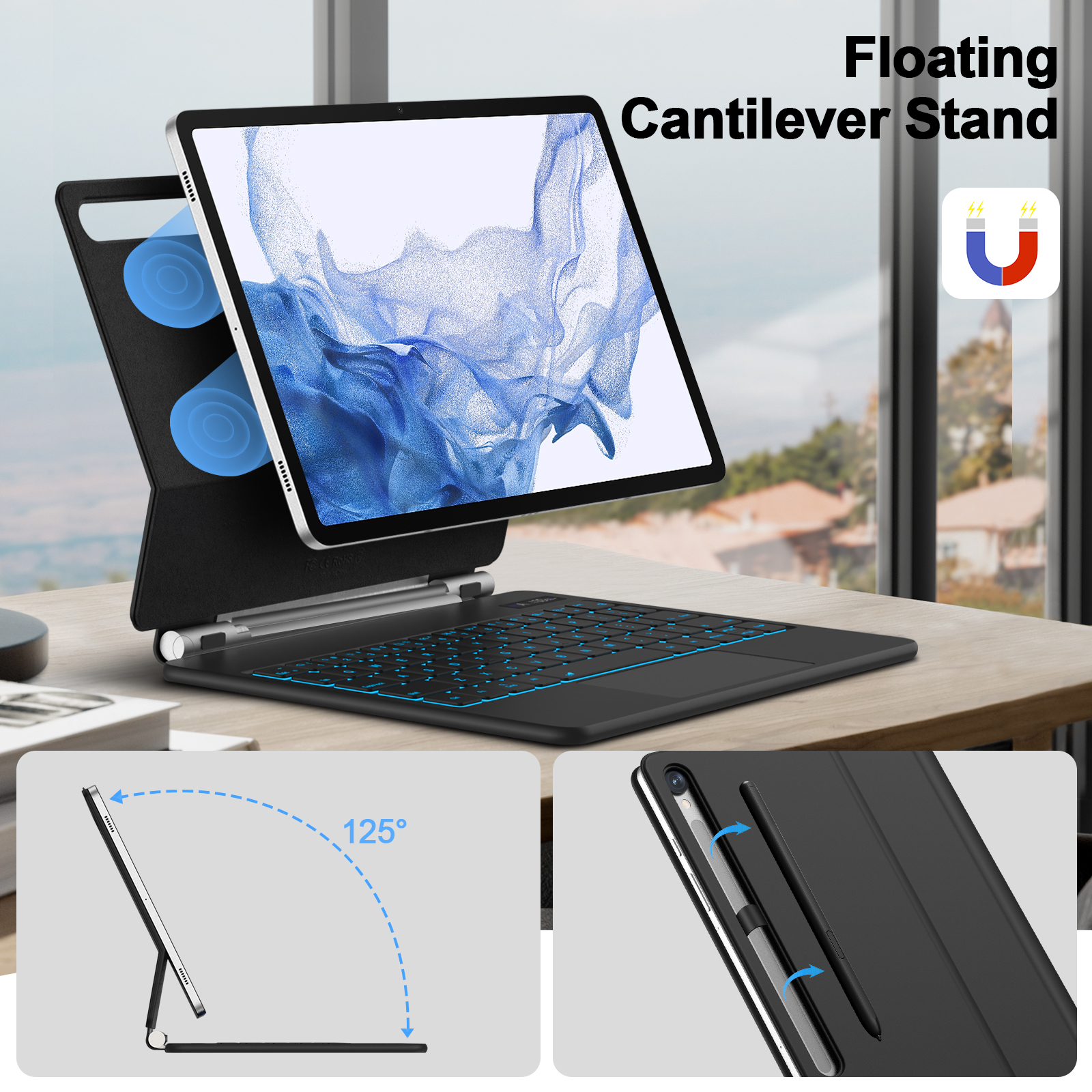 Magic Keyboard Untuk Samsung G - Cheap Tablet Accessories ulasan dan harga