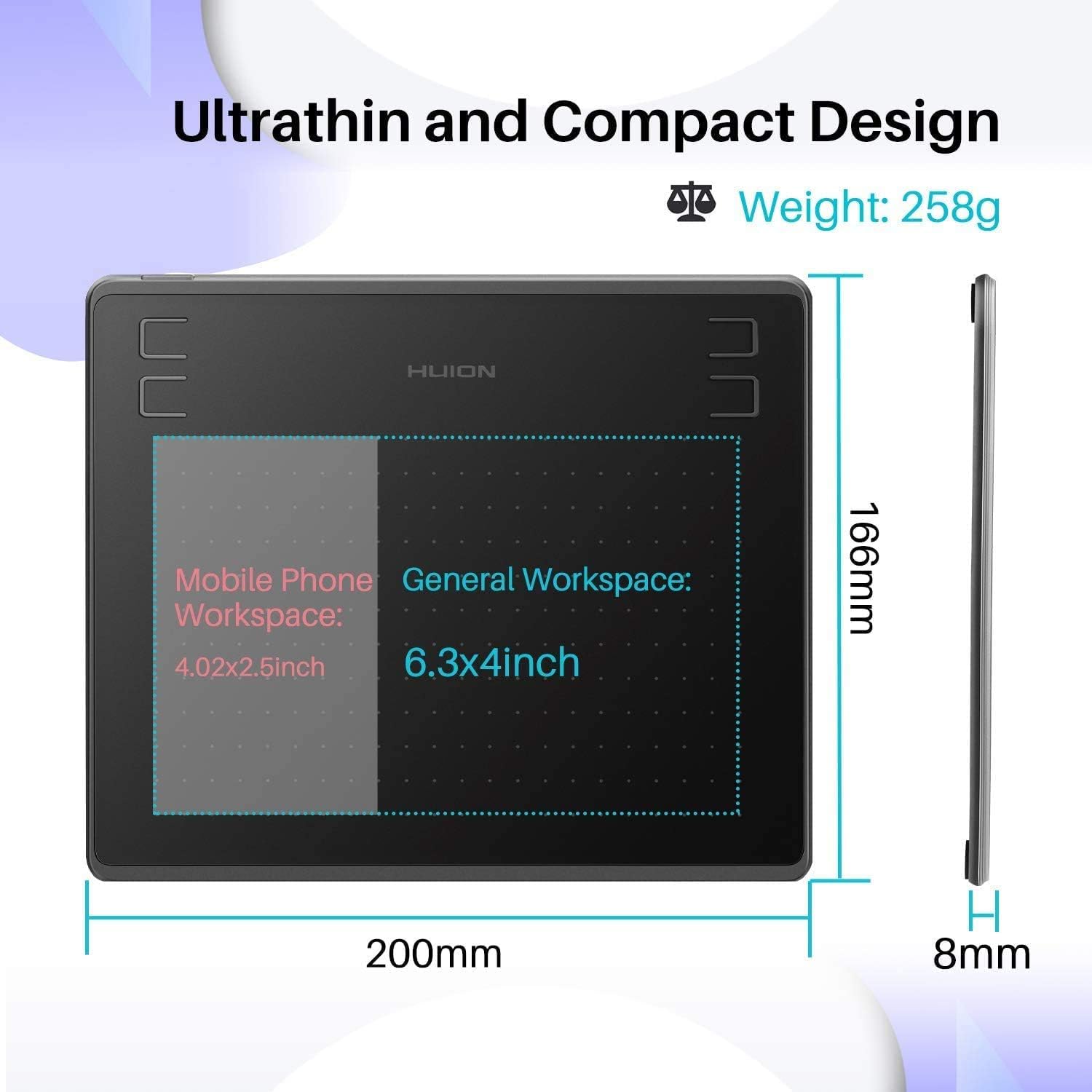 HUION HS64 Tablet Grafis 6 Inc - Huion Tablet Accessories ulasan dan harga