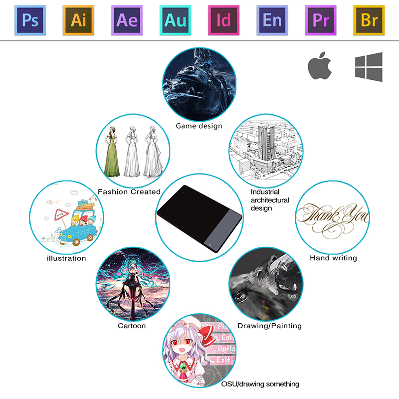 HUION 420 Tablet Grafis OSU Ga - Huion Tablet Accessories ulasan dan harga
