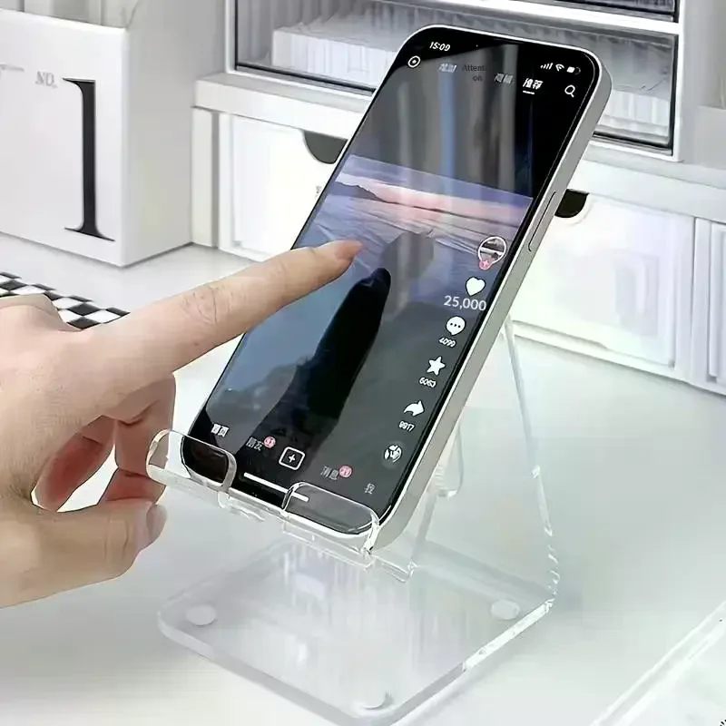 Penyangga Ponsel Akrilik Trans - Tablet Accessories ulasan dan harga
