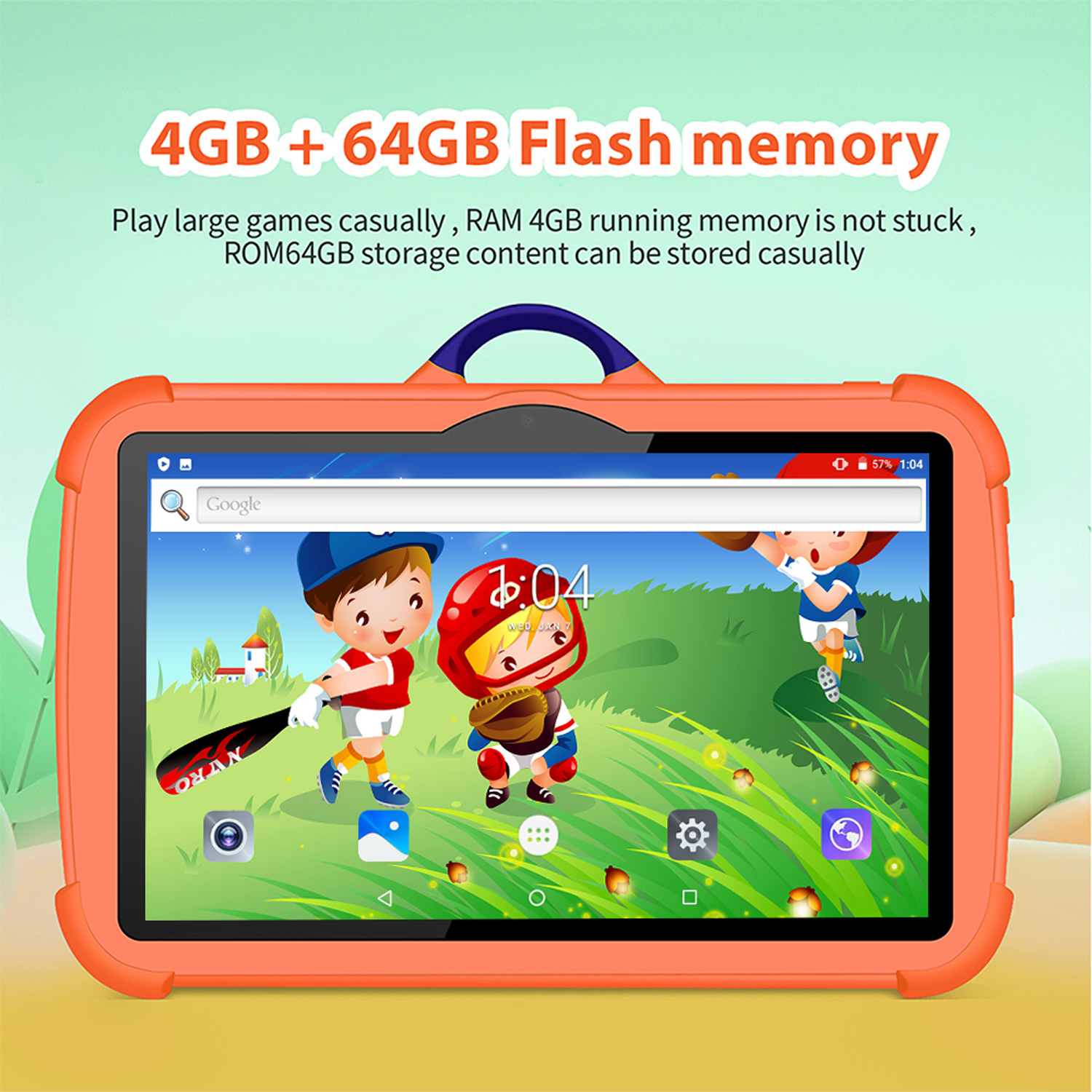 Tablet Google 7 inci 5G WiFi a - Kids Tablet With Accessories ulasan dan harga