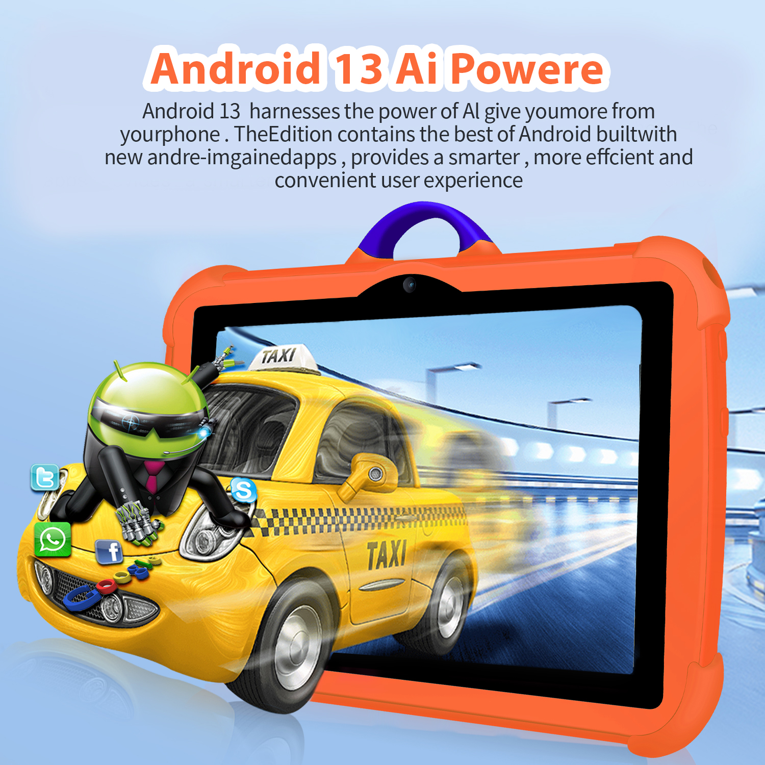 Tablet Google 7 inci 5G WiFi a - Kids Tablet With Accessories ulasan dan harga