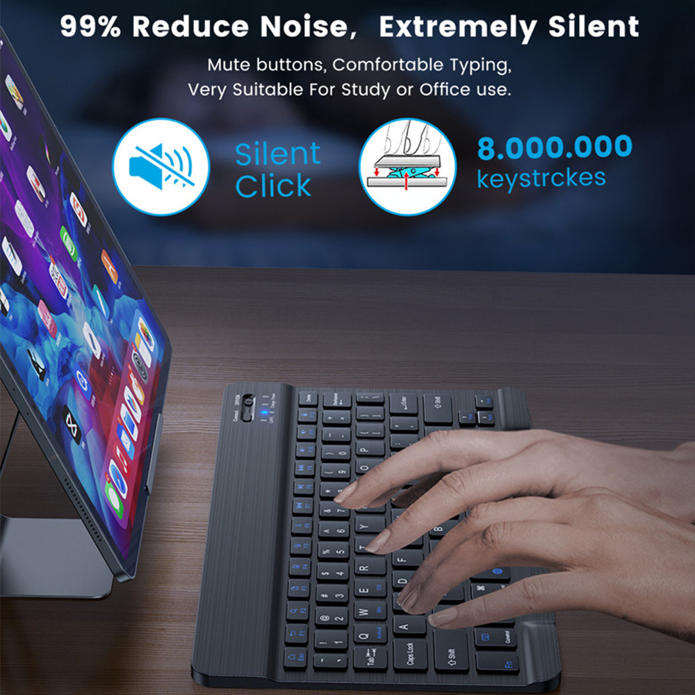 Keyboard Mini Bluetooth Nirkab - Best Tablet Accessories ulasan dan harga