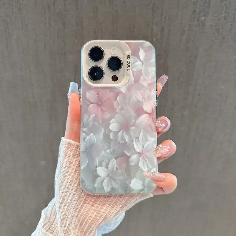 Casing Bunga Pink untuk iPhone - Tablet And Accessories Case ulasan dan harga