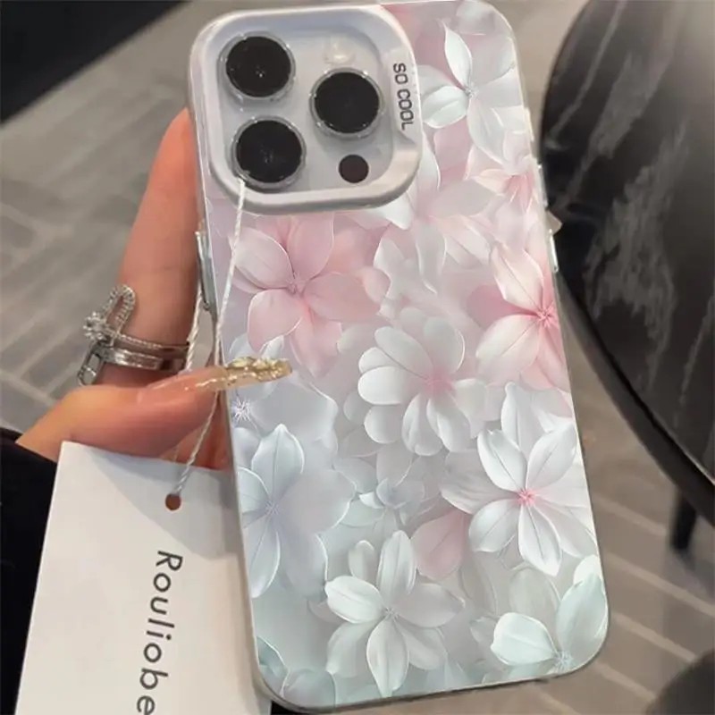Casing Bunga Pink untuk iPhone - Tablet And Accessories Case ulasan dan harga