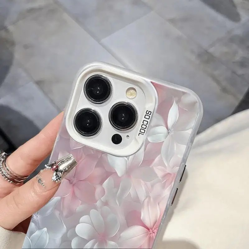 Casing Bunga Pink untuk iPhone - Tablet And Accessories Case ulasan dan harga