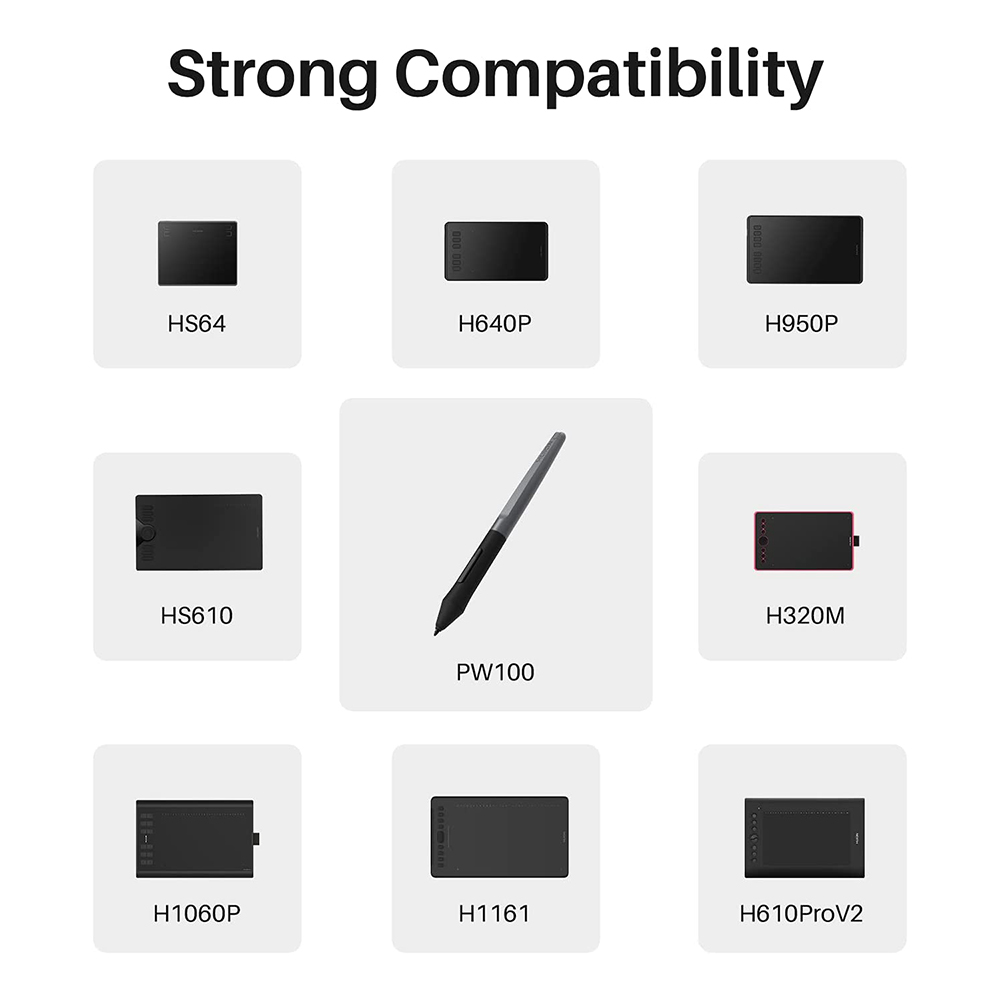 Pena Digital Stylus HUION PW10 - Huion Tablet Accessories ulasan dan harga