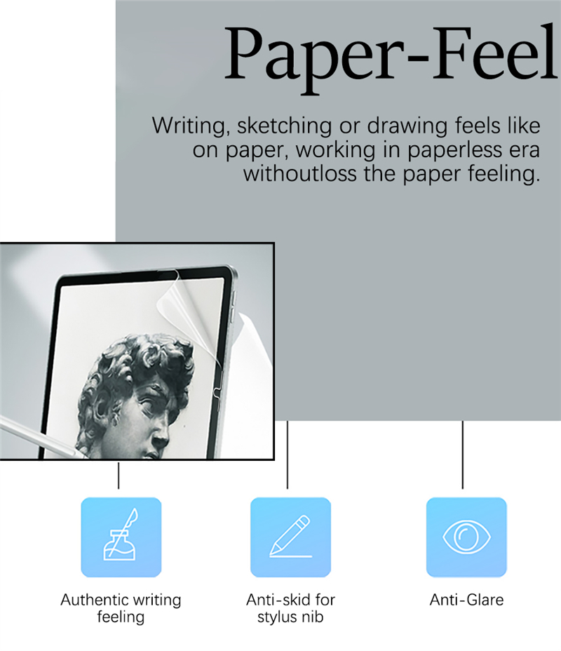 3 Buah Pelindung Layar Kertas  - Paper Feel Screen Film ulasan dan harga
