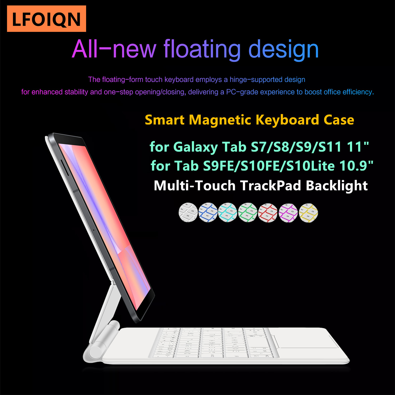 LFOIQN Keyboard Ajaib untuk Sa - Samsung Tablet S10 Accessories ulasan dan harga