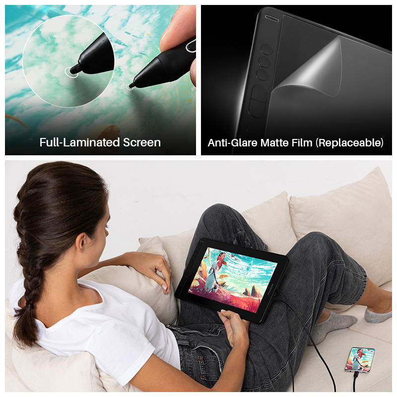 HUION Kamvas 12 Monitor Tablet - Huion Tablet Accessories ulasan dan harga