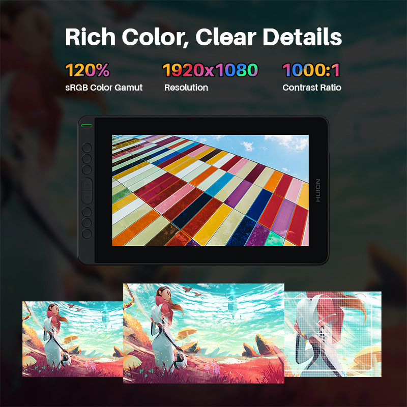 HUION Kamvas 12 Monitor Tablet - Huion Tablet Accessories ulasan dan harga