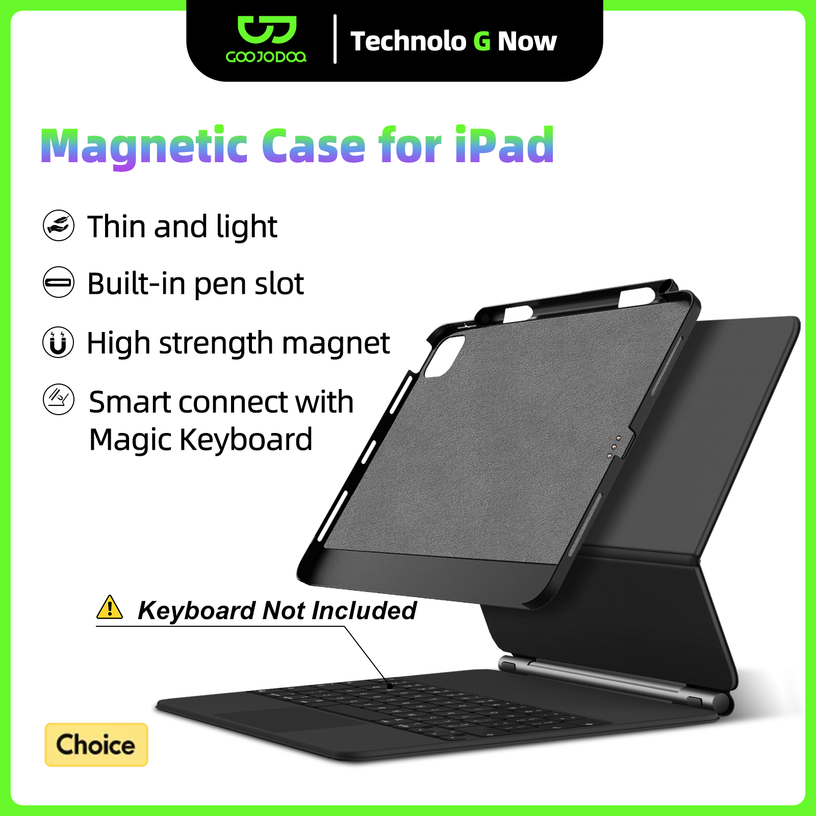 GOOJODOQ Casing Magnetik untuk - Best Tablet Accessories ulasan dan harga